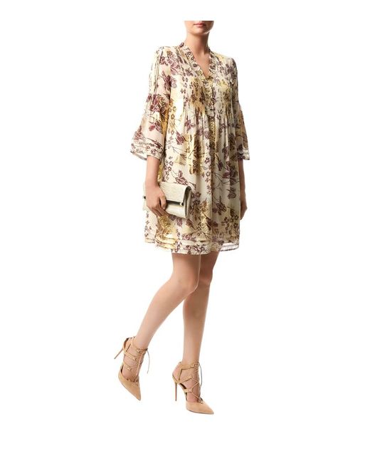Diane von Furstenberg Layla Dress in Natural | Lyst UK Diane von Furstenberg Layla Dress in Natural | Lyst UK