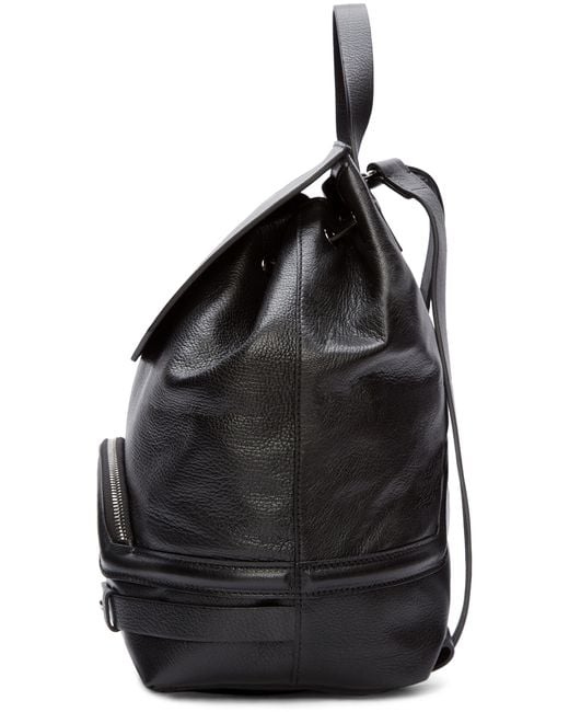 CoSTUME NATIONAL Black Leather Backpack