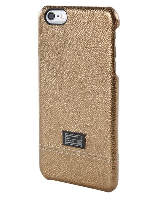Hex Leather Iphone 6 Plus & Iphone 6s Plus Case Metallic in Gold for