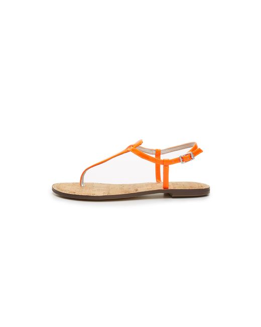 Sam Edelman Orange Gigi Thong Sandals