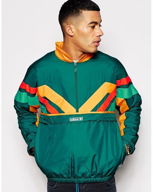 adidas Originals Archive 1988 Over The Head Jacket in Teal (Blue) for Men |  Lyst