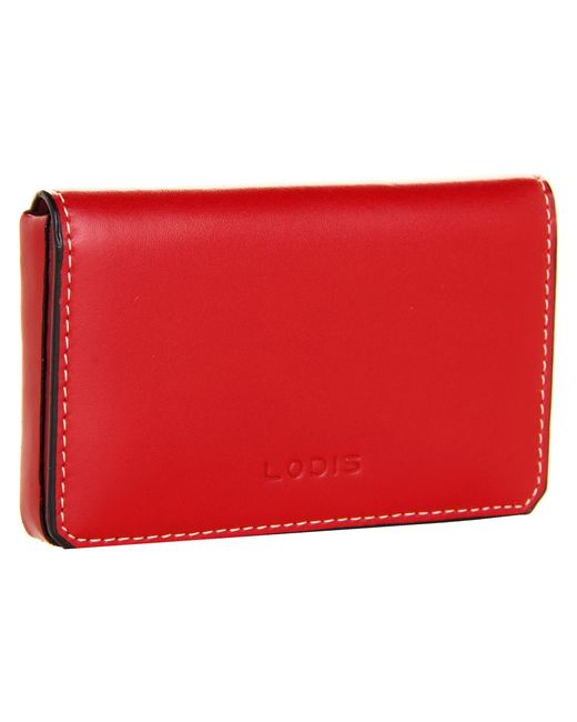 Lodis Audrey Mini Card Case in Red | Lyst