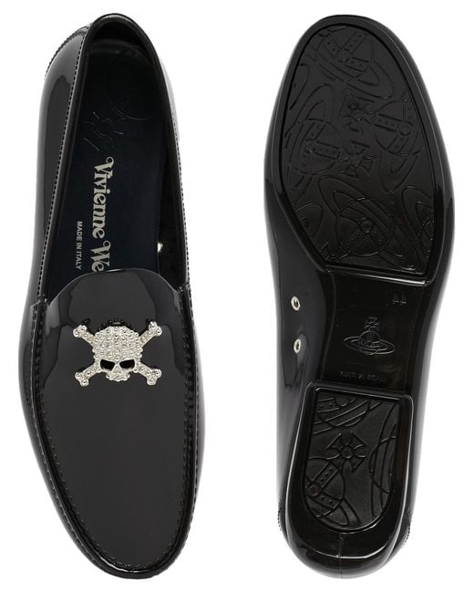 Vivienne Westwood Black Skull Loafers for men