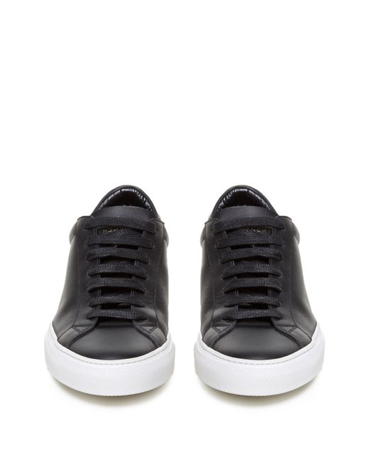 Givenchy Urban Street Low-top Leather Trainers in Black for Men | Lyst