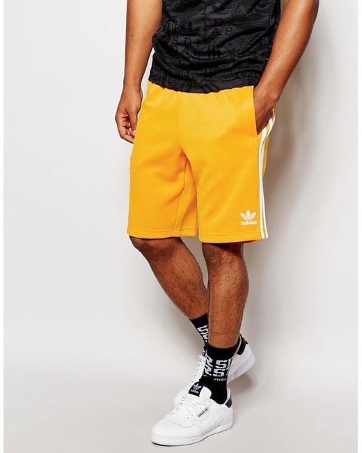 adidas Originals Shorts in Yellow Men | Lyst