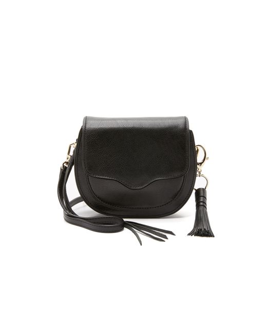 Rebecca Minkoff Mini Suki Saddle Bag in Black | Lyst