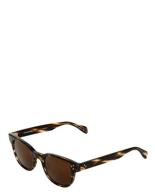 Oliver Peoples Brown Afton Sun Square Acetate Sunglasses for men