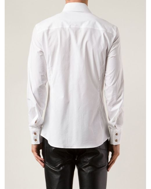 Vivienne Westwood Asymmetrical Shirt in White for Men | Lyst