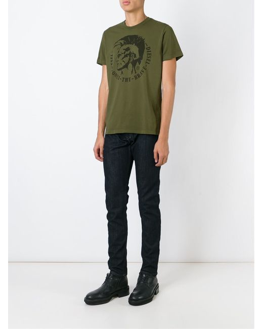 DIESEL Only The Brave T-shirt in Green for Men | Lyst
