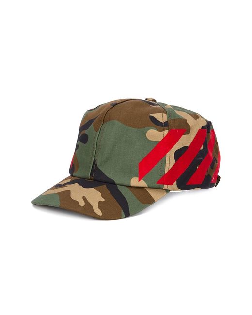 o Virgil Abloh Camouflage Print Cap 