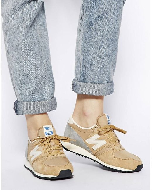 New Balance Camel 420 Trainers in Natural | Lyst