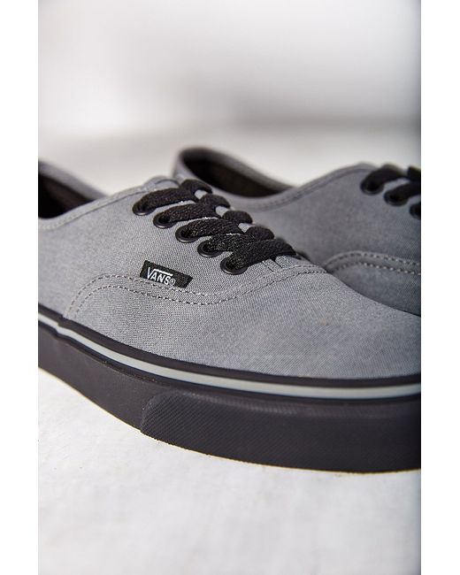 Vans Gray Authentic Black Sole Sneaker