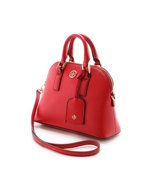 Tory Burch Robinson Mini Dome Satchel - Jelly Blue in Red | Lyst