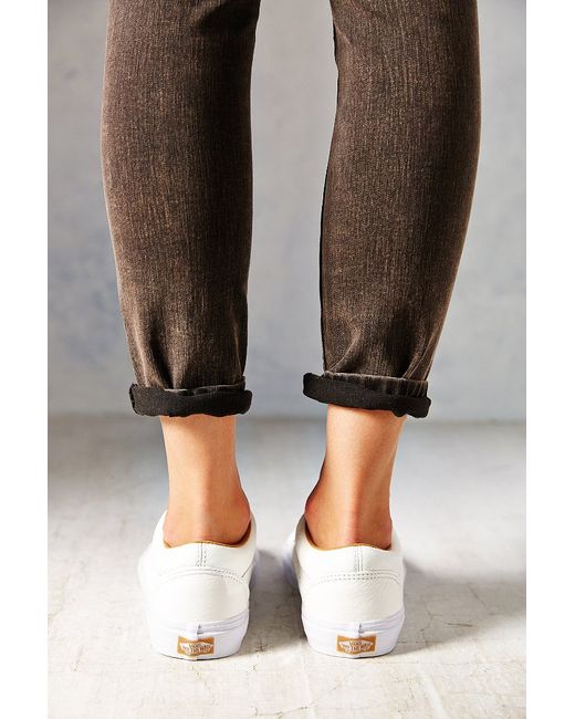 White old shop skool vans womens