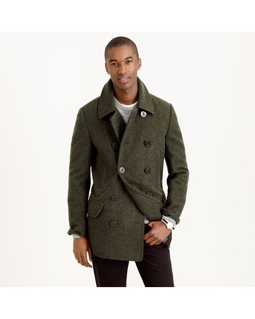 J.Crew Green Dock Peacoat With Thinsulate® for men