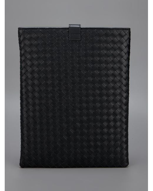 Bottega Veneta Woven iPad Case in Black for Men | Lyst