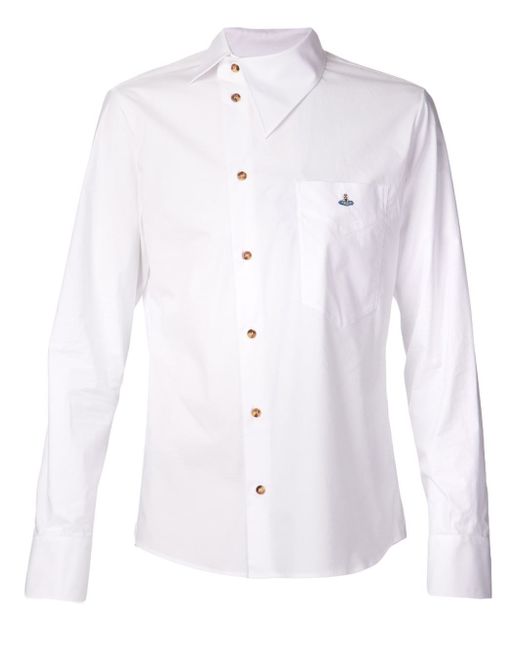 Vivienne Westwood White Asymmetrical Shirt for men