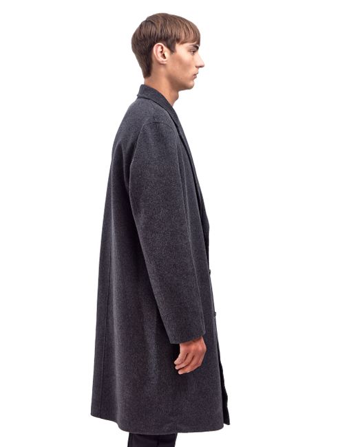 Acne Studios Gray Mens Charles Oversized Wool Coat for men