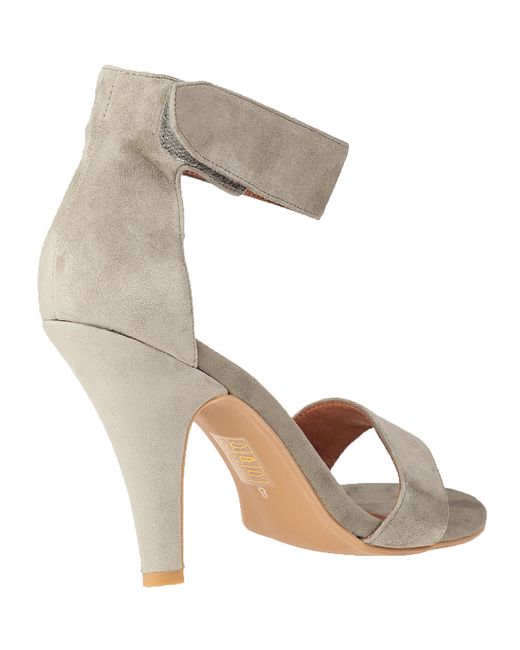 Jeffrey Campbell Gray Hough Strap Sandal Grey Suede