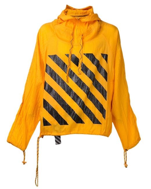 Off-White c/o Virgil Abloh Yellow Windbreaker Jacket for men