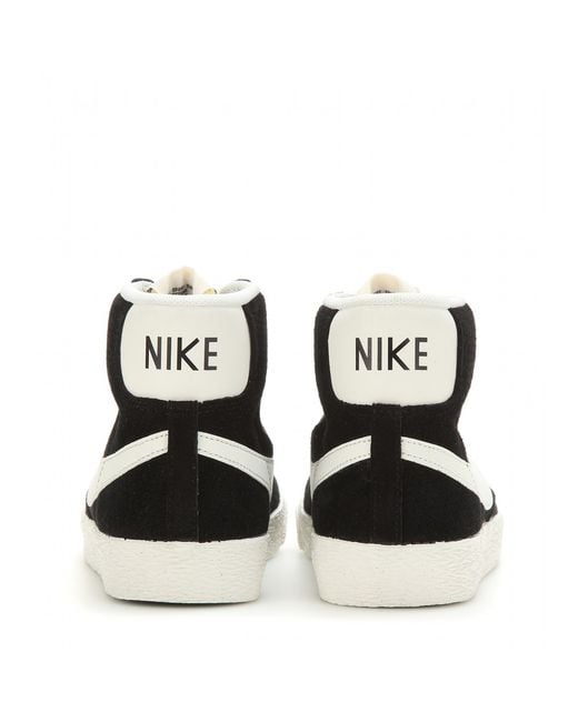 nike blazer hi suede vintage black