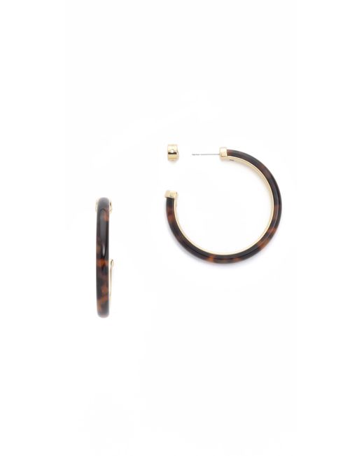 Michael Kors Tortoise Hoop Earrings in 