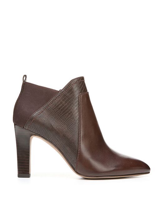 Franco sarto Karina Leather Booties in Brown - Save 56% | Lyst