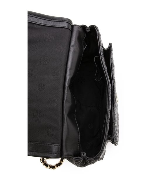 Tory Burch Black Marion Quilted Shoulder Bag