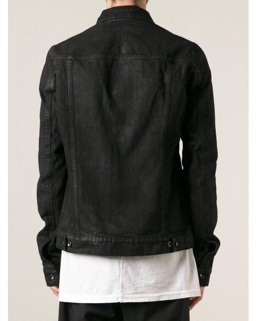 Rick Owens DRKSHDW Denim Worker Jacket in Black for Men | Lyst