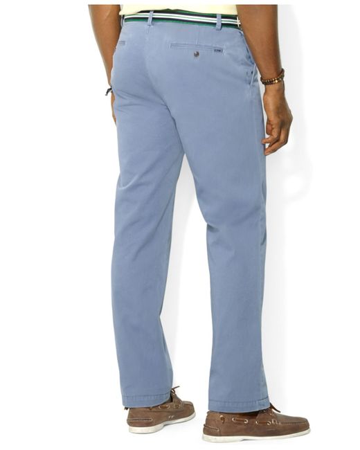 Polo Ralph Lauren Suffield Classic-Fit Flat-Front Chino Pants in Blue for  Men | Lyst