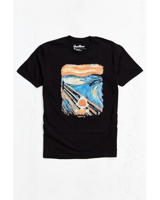 Urban Outfitters Black Charlie Brown Scream Tee for men