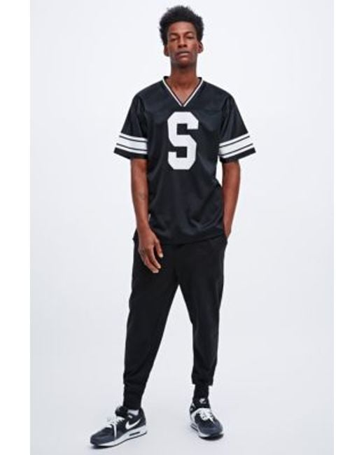 Stussy All City Mesh Football Jersey In Black for men