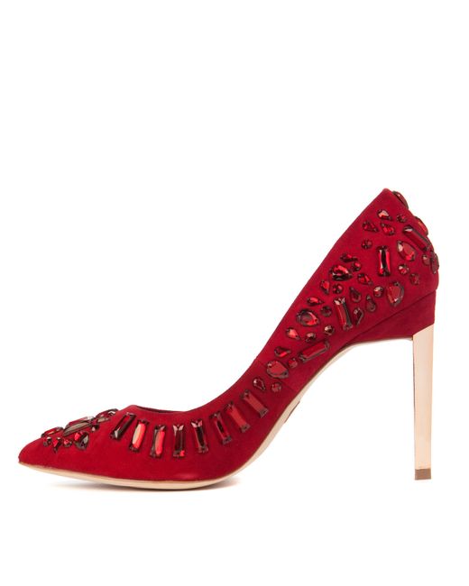 Ted Baker Red Embellished Courts