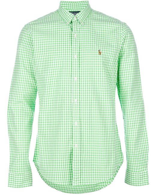 Polo Ralph Lauren Gingham Shirt in Green for Men | Lyst