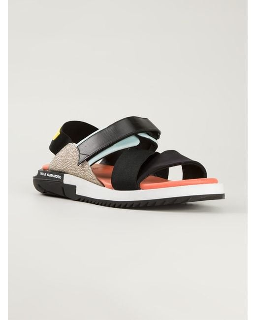 Y 3 Kaohe Sandals in Black for Men Lyst