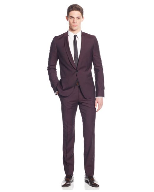 Milano Moda Men Suit 5702V1-Burgundy – Men Suits Direct