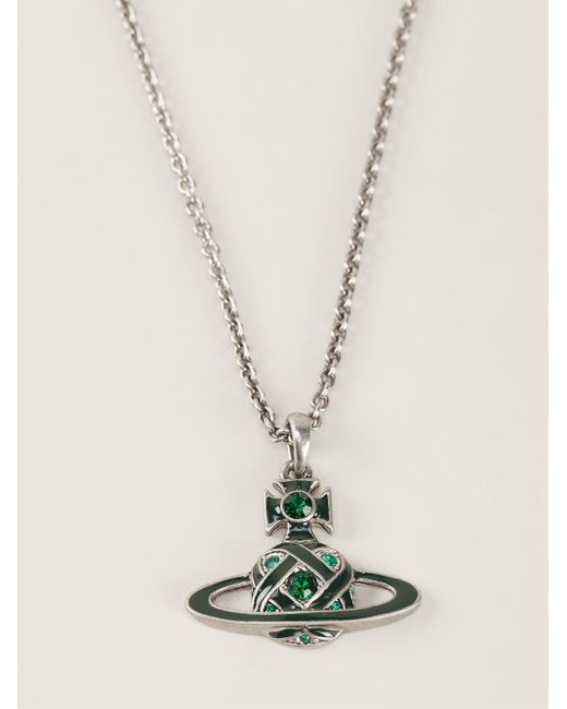 Green vivienne westwood hot sale necklace