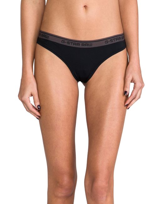 G-Star RAW Thong Underwear in Black | Lyst