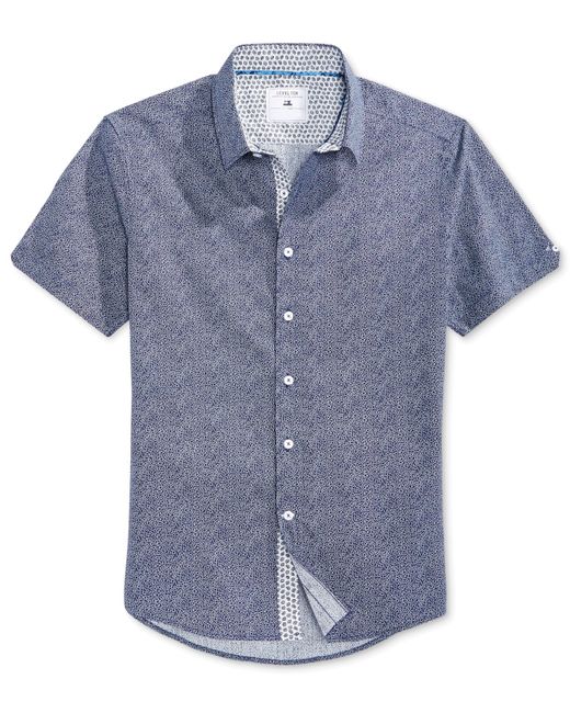 Download Level 10 Men's Short Sleeve Woven Button-front Shirt in ...