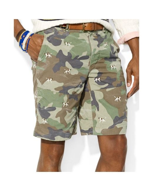 Ralph Lauren Multicolor Polo Classicfit Embroidered Camo Hunting Shorts for men