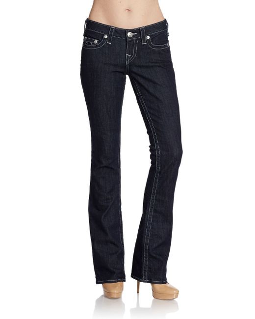 True Religion Bootcut Embellished Pocket Jeans in Indigo (Blue) | Lyst