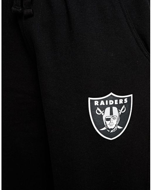Majestic Black Oakland Raiders Straight Fit Sweatpants for men