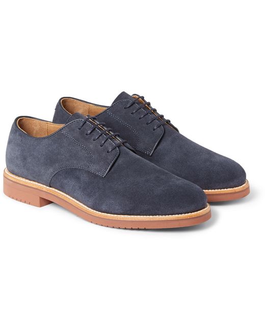 J.Crew Blue Kenton Suede Derby Shoes for men