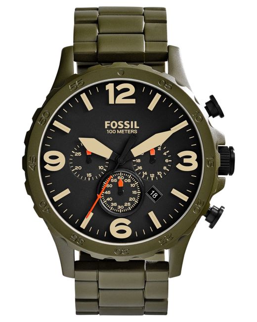 Fossil Men'S Chronograph Nate Olive 