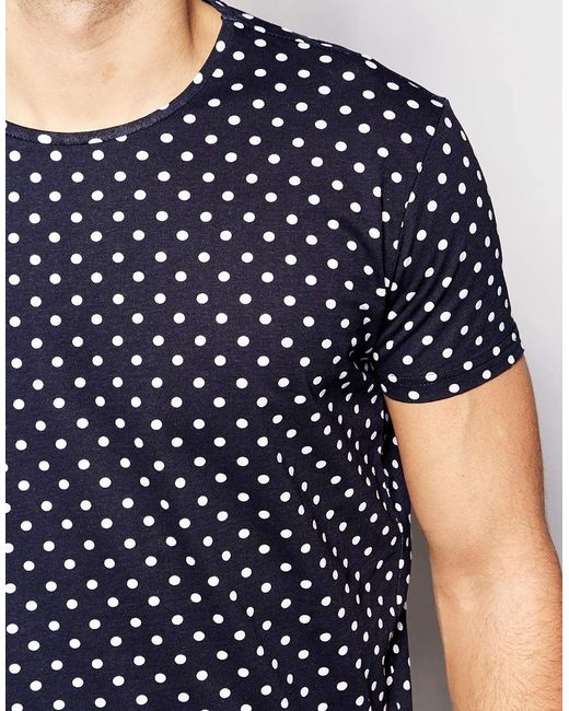 Vito Polka Dot T-shirt Black for Men | Lyst
