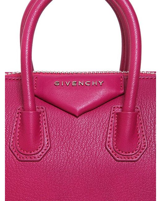 Givenchy Pink Mini Antigona Grained Leather Bag