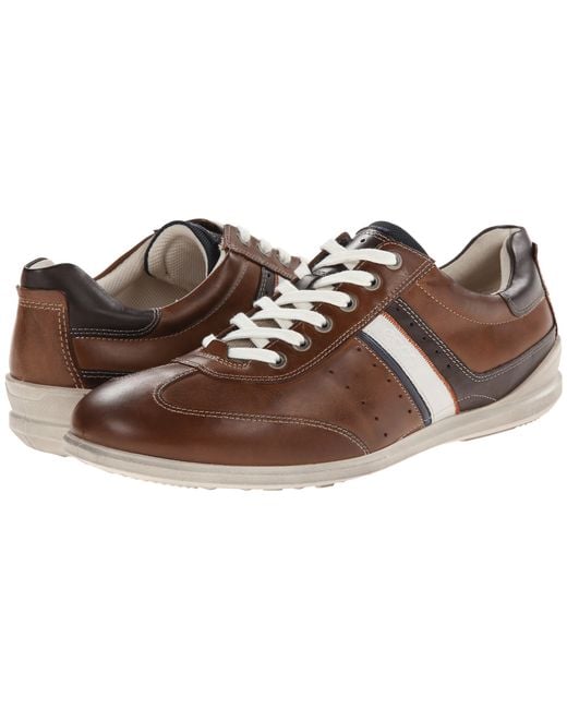 Ecco Chander Retro Sneaker in Brown for Men | Lyst