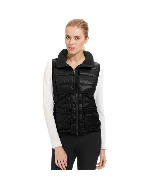 Calvin Klein Performance Quilted Puffer Vest in Black Lyst
