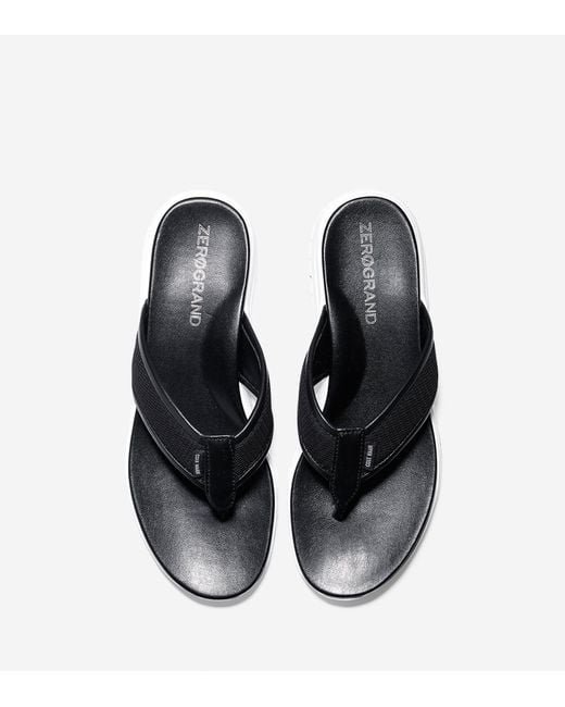 Cole haan ZerÃ¸grand Thong Sandal in Black for Men | Lyst