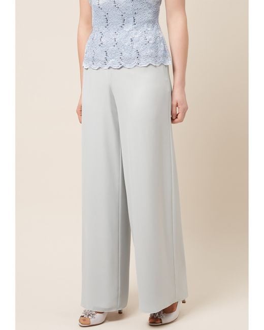 Jacques Vert Wide Leg Chiffon Trousers 